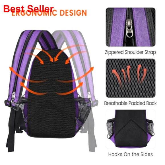 Polyester Sling Backpack Crossbody Daypack with Headphone Hole main image 7